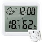 VERK GROUP Termometru electronic interior cu higrometru, ceas și calendar (27466)