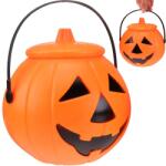 Verk Group Găleată portocalie în formă de dovleac pentru Halloween cu capac (26145)