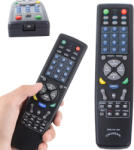 Verk Group Telecomandă universală pentru TV, DVD, VCR, SAT, CD și AUX, culoare neagră (13141)