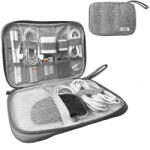 Verk Group Organizator de călătorie pentru cabluri și accesorii, gri (01899) Geanta, rucsac laptop