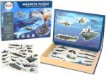 LEAN Toys Set Educațional de Puzzle Magnetic cu Nave de Război (16667)