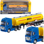 HUINA Camion cu cisternă Huina galben și albastru, model la scară 1: 50 (22772)