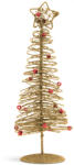 Family Collection Bradut Metalic de Craciun - 28 cm - Auriu - 58622B (58622B)