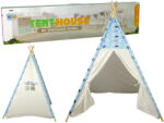 LEAN Toys Cort tipi indian Lean Toys impermeabil cu modele de nori albi (9505)
