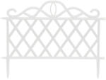 Garden of Eden Bordura / Gard pentru Patul de Flori 45 x 35 cm - Alb (5 buc. ) (11468L)