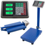 VERK GROUP Cântar electronic de platformă 100kg cu afișaj LCD și acumulator (17103)