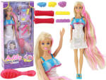 LEAN Toys Păpușa Anlily cu Păr Lung Blond și Accesorii pentru Coafuri (16912)