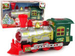 LEAN Toys Verde Crăciun Tren cu Lumini și Sunete (12241) Trenulet