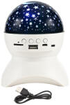 Verk Group Proiector de stele cu LED, difuzor Bluetooth și conector USB (15904_B)