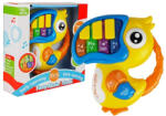 LEAN Toys Papagal galben pian interactiv pentru copii mici (4065) Instrument muzical de jucarie