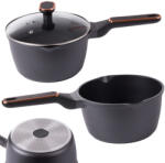 KingStyle Castron din aluminiu cu strat antiaderent și capac, 2, 89 litri - compatibil cu plite pe inducție și gaz (07156)
