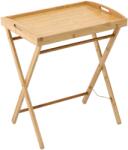 BackHomeLiving Măsuță pliabilă din bambus - 49 x 35 x 59 cm (MUT6569) Tava