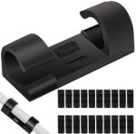 Verk Group Set de 20 de cleme organizatoare pentru cabluri, cu adeziv (06289)