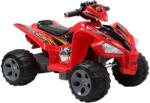 LEAN CARS Quad Electric Roșu - 12V7Ah și 2 Motoare de 45W (2035)