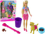LEAN Toys Set Anlily pentru copii cu păpușă și cățeluș, incluzând accesorii pentru hrană (14800) Set bricolaj copii