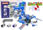 LEAN Toys Avion Polițist Interactiv cu Vehicule Transformabile și Accesorii DIY (20272)