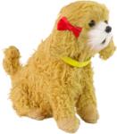 LEAN Toys Câine de Pluș Interactiv Pudel cu Blană Moale Maro (12704)