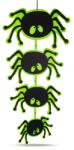 Family Decorațiune de Halloween - păianjen - agățătoare - fetru - 63 x 32 cm (56557B)