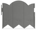 Garden of Eden Bordură pentru straturi de flori / gard - 20 x 17, 5 cm - gri - 12 bucăți / pachet (11468M)