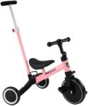 LEAN Toys Tricicletă 2 în 1 pentru Învățarea Mersului pe Bicicletă - Roz (25836)