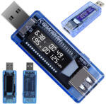 Verk Group Voltmetru și Ampermetru Digital Compatibil USB 3.0, Albastru (06282)