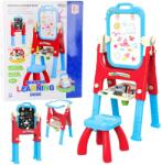 LEAN Toys Tabletă de Desen 5 în 1 cu Șevalet - Albastră (24598)