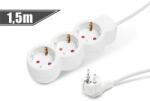 Delight Distribuitor cu 3 prize - 250 V 10 / 16 A - 1, 5 m (20201)