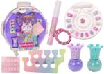 LEAN Toys Kit de călătorie cosmetic pentru copii - mov, 9 piese (18224)