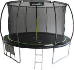 LEAN Toys Trambulină LEAN Sport Max de 426 cm Negru-Verde (8346)
