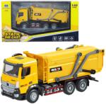 Huina Toys Masina Metalica de Gunoi, Galben (22774)