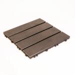 Garden of Eden Pavaj WPC - 4 scânduri - 30 x 30 cm - negru - 11 bucăți/pachet (11543C)