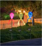 Garden Line Lampă solară în formă de balon - 9 x 6 x 44 cm - mix de culori (SOL6162)
