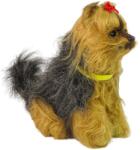 LEAN Toys Câine Pluș Interactiv Yorkshire Terrier - Cu Mișcare a Capului și Cozii, Sunete (12696)