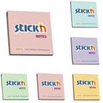 Hopax Notes adeziv 76x76 mm, 100 file, Stick'n - culori pastel (HO-21403)