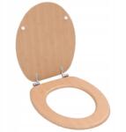 vidaXL WC-ülőke, Mdf, bambuszfa mintázatú (143927)