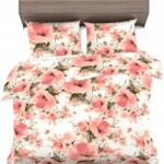 Sense Antiallergén ágyneműhuzat 140x220+1x70x80 100% Természetes Pamut Akvarellek (Kwiaty Akwarele Róż)