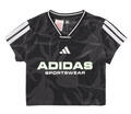 Adidas Rövid ujjú pólók House of Tiro Colors of Football Crop T-Shirt Kids Fekete 11 / 12 éves