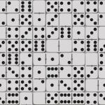 Ugepa Vinil tapéta Flizelina Domino, fehér-fekete Ugepa L59409 Kiárusítás (L59409)