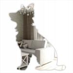 Kornik Akril Tükör "Kutya Barát" Ezüst 400×337 mm Fali Dekoráció (Lun261)