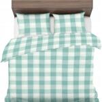 Sense Antiallergén ágyneműhuzat 140x220+1x50x70 100% Természetes Pamut Menta Kockás (5906036733705)