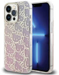 Hello Kitty HKHCP14LHCHPEP iPhone 14 Pro 6.1" készülékhez kemény tok IML Gradient Electrop Crowded Kitty Head rózsaszín (HKHCP14LHCHPEP)