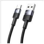 USAMS USB-A to USB-C adatkábel 3A 1, 2m alumínium ötvözet SY Series SJ718USB01 (US-SJ718) (SJ718USB01)