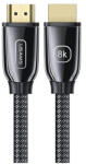 USAMS HDMI kábel - HDMI 2.1 U67 3m 8K Ultra HD SJ498HD01 (US-SJ498) fekete (SJ498HD01)