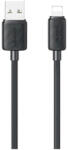 USAMS KY Series kábel US-SJ689 2.4A USB-A to Lightning 1m fekete (SJ689USB01)