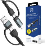 3mk Protection Hyper Cable N-SERIES USB-A/USB-C to USB-C/Lightning kábel 1.2m 9V/2A 60W (5903108680363)