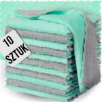Clever Clean 10x Puha Törlőkendő Mikroszálas Konyhai Törlőkendő 25x25 cm Szett (ŚCIERECZKA MIKROFIBRA miękka CHŁONNA 10 szt)