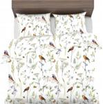 Sense Ágyneműhuzat 140x220+2x70x80 100% Természetes Pamut párnahuzat Madárkák