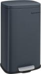 Brius Cos gunoi otel pedala soft-close galeata interioara 30l, 35x30x63 cm, design modern, gri inchis (EZ-LTB03GS) Cos de gunoi