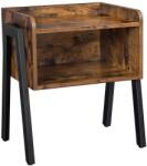 Brius Noptiera compartiment depozitare frontal deschis mdf, 42x35x52 cm, design rustic, maro (EZ-LET54X)
