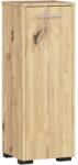Brius Dulap de baie tip baza, cu usa reversibila si raft interior, PAL 16 mm, 30x30x85 cm, stejar artisan (AK-38160347)